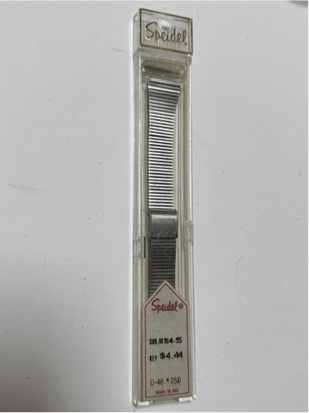 Vintage Speidel Watch Band D-48 #25D Brand New In Package! Stainless Steel